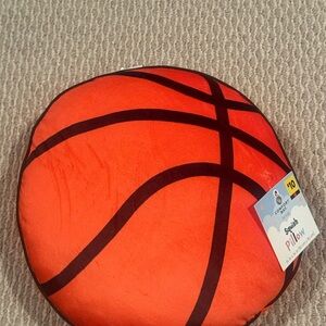 Orange Basketball Squish Pillow